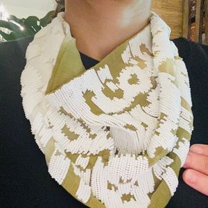 Roarke NY scarf embroidered necklace!